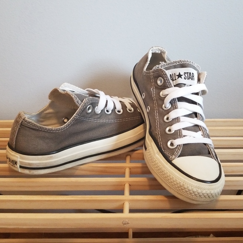 Traditional grey converse